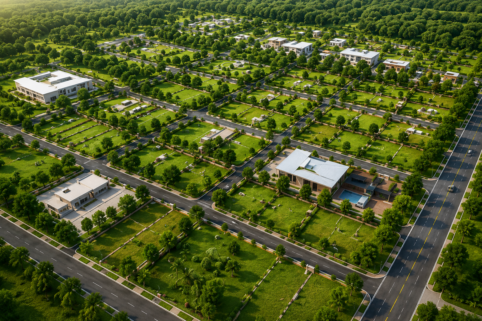 Aerial View of the Project